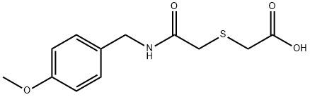 2-((2-[(4-METHOXYBENZYL)AMINO]-2-OXOETHYL)SULFANYL)ACETIC ACID Struktur