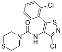 N4-[3-CHLORO-5-(2-CHLOROPHENYL)ISOTHIAZOL-4-YL]THIOMORPHOLINE-4-CARBOXAMIDE Struktur