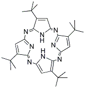 2,7,12,17-TETRA-TERT-BUTYL-5,10,15,20-TETRAAZA-21H,23H-PORPHINE Struktur