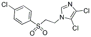 4,5-DICHLORO-1-(2-[(4-CHLOROPHENYL)SULFONYL]ETHYL)-1H-IMIDAZOLE Struktur