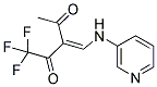 1,1,1-TRIFLUORO-3-[(3-PYRIDYLAMINO)METHYLIDENE]PENTANE-2,4-DIONE Struktur