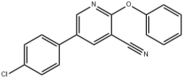 5-(4-CHLOROPHENYL)-2-PHENOXYNICOTINONITRILE Struktur