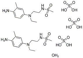 4-(N-ETHYL-N-2-METHANESULFONYLAMINOETHYL)-2-METHYLPHENYLENEDIAMINE 1.5-H2SO4, 1-H2O Struktur