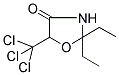 2,2-DIETHYL-5-(TRICHLOROMETHYL)-1,3-OXAZOLAN-4-ONE Struktur