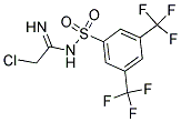 N1-(2-CHLOROETHANIMIDOYL)-3,5-DI(TRIFLUOROMETHYL)BENZENE-1-SULFONAMIDE Struktur