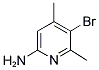 2-AMINO-5-BROMO-4,6-DIMETHYLPYRIDINE Struktur