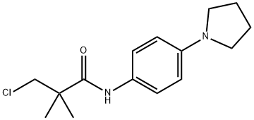 3-CHLORO-2,2-DIMETHYL-N-[4-(1-PYRROLIDINYL)PHENYL]PROPANAMIDE Struktur