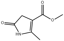 2-METHYL-5-OXO-4,5-DIHYDRO-1H-PYRROLE-3-CARBOXYLIC ACID METHYL ESTER Struktur