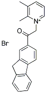 2-(2,3-DIMETHYL-1-PYRIDINIUMYL)-1-(9H-2-FLUORENYL)-1-ETHANONE BROMIDE Struktur