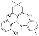 2,10-DIAZA-9-(6-CHLORO-2-FLUOROPHENYL)-5,5,13-TRIMETHYLTRICYCLO[9.4.0.0(3,8)]PENTADECA-1(15),3(8),11(12),13-TETRAEN-7-ONE Struktur