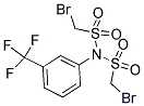 BROMO-N-[(BROMOMETHYL)SULFONYL]-N-[3-(TRIFLUOROMETHYL)PHENYL]METHANESULFONAMIDE Struktur