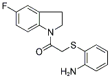 1-[[[(2-AMINOPHENYL)THIO]METHYL]CARBONYL]-5-FLUORO-2,3-DIHYDRO-(1H)-INDOLE Struktur