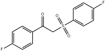 1-(4-FLUOROPHENYL)-2-[(4-FLUOROPHENYL)SULFONYL]-1-ETHANONE Struktur