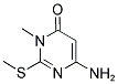 6-AMINO-2-METHYLTHIO-3-METHYLURACIL Struktur