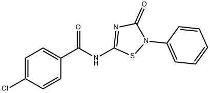 (4-CHLOROPHENYL)-N-(4-OXO-3-PHENYL(2,3,5-THIADIAZOLINYL))FORMAMIDE Struktur