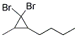 1-(2,2-DIBROMO-3-METHYLCYCLOPROPYL)BUTANE Struktur