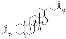 5-BETA-CHOLANIC ACID-3-ALPHA-OL ACETATE METHYL ESTER Struktur