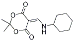 5-((CYCLOHEXYLAMINO)METHYLENE)-2,2-DIMETHYL-1,3-DIOXANE-4,6-DIONE Struktur