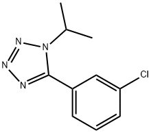 5-(3-CHLOROPHENYL)-1-ISOPROPYL-1H-1,2,3,4-TETRAAZOLE Struktur