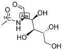 N-ACETYL-D-GLUCOSAMINE, [ACETYL-1-14C] Struktur