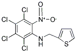 N1-(2-THIENYLMETHYL)-2,3,4,5-TETRACHLORO-6-NITROANILINE Struktur