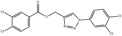 [1-(3,4-DICHLOROPHENYL)-1H-1,2,3-TRIAZOL-4-YL]METHYL 3,4-DICHLOROBENZENECARBOXYLATE Struktur