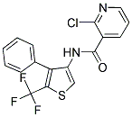 N3-[4-PHENYL-5-(TRIFLUOROMETHYL)-3-THIENYL]-2-CHLORONICOTINAMIDE Struktur