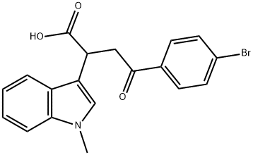 4-(4-BROMOPHENYL)-2-(1-METHYLINDOL-3-YL)-4-OXOBUTANOIC ACID Struktur