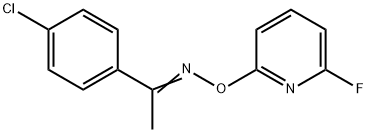 1-(4-CHLOROPHENYL)-1-ETHANONE O-(6-FLUORO-2-PYRIDINYL)OXIME Struktur