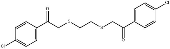 1-(4-CHLOROPHENYL)-2-[(2-([2-(4-CHLOROPHENYL)-2-OXOETHYL]SULFANYL)ETHYL)SULFANYL]-1-ETHANONE Struktur