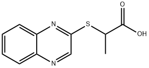 2-(2-QUINOXALINYLSULFANYL)PROPANOIC ACID Struktur