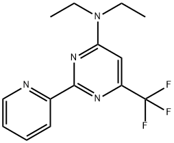 N,N-DIETHYL-2-(2-PYRIDINYL)-6-(TRIFLUOROMETHYL)-4-PYRIMIDINAMINE Struktur