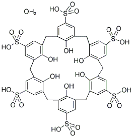 4-SULFONIC-CALIX[6]ARENE HYDRATE Struktur