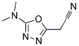 2-[5-(DIMETHYLAMINO)-1,3,4-OXADIAZOL-2-YL]ACETONITRILE Struktur