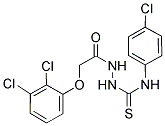 2-(2,3-DICHLOROPHENOXY)-N-((((4-CHLOROPHENYL)AMINO)THIOXOMETHYL)AMINO)ETHANAMIDE Struktur