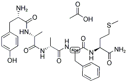 (D-ALA2,3)-MET-ENKEPHALIN AMIDE Struktur