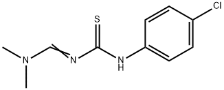 N-(4-CHLOROPHENYL)-N'-[(DIMETHYLAMINO)METHYLENE]THIOUREA Struktur