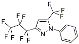 3-(HEPTAFLUOROPROPYL)-1-PHENYL-5-TRIFLUOROMETHYLPYRAZOLE Struktur