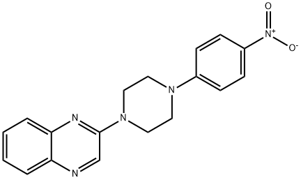 2-[4-(4-NITROPHENYL)PIPERAZINO]QUINOXALINE Struktur