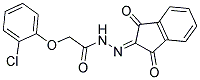 N-(AZA(1,3-DIOXOINDAN-2-YLIDENE)METHYL)-2-(2-CHLOROPHENOXY)ETHANAMIDE Struktur