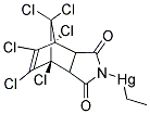 1,4,5,6,7,7-HEXACHLORO-N-(ETHYL-MERCURI)-5-NORBORNENE-2,3-DICARBOXIMIDE Struktur