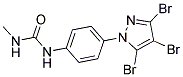 N-METHYL-N'-[4-(3,4,5-TRIBROMO-1H-PYRAZOL-1-YL)PHENYL]UREA Struktur