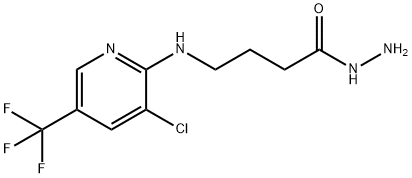 4-([3-CHLORO-5-(TRIFLUOROMETHYL)-2-PYRIDINYL]AMINO)BUTANOHYDRAZIDE Struktur