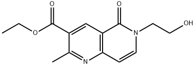 ETHYL 6-(2-HYDROXYETHYL)-2-METHYL-5-OXO-5,6-DIHYDRO[1,6]NAPHTHYRIDINE-3-CARBOXYLATE Struktur