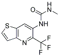 N-METHYL-N'-[5-(TRIFLUOROMETHYL)THIENO[3,2-B]PYRIDIN-6-YL]UREA Struktur