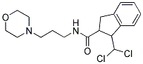 N2-(3-MORPHOLINOPROPYL)-1-(DICHLOROMETHYL)INDANE-2-CARBOXAMIDE Struktur