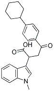 4-(4-CYCLOHEXYLPHENYL)-2-(1-METHYLINDOL-3-YL)-4-OXOBUTANOIC ACID Struktur