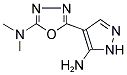 5-(5-AMINO-1H-PYRAZOL-4-YL)-N,N-DIMETHYL-1,3,4-OXADIAZOL-2-AMINE Struktur