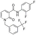 N-(2,4-DIFLUOROPHENYL)-2-OXO-1-[3-(TRIFLUOROMETHYL)BENZYL]-1,2-DIHYDRO-3-PYRIDINECARBOXAMIDE Struktur