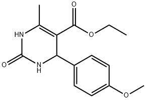 ETHYL 4-(4-METHOXYPHENYL)-6-METHYL-2-OXO-1,2,3,4-TETRAHYDRO-5-PYRIMIDINECARBOXYLATE Struktur